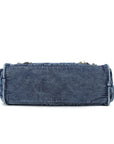 Washed Blue Denim Shoulder Bag - Angelkiss  handbag