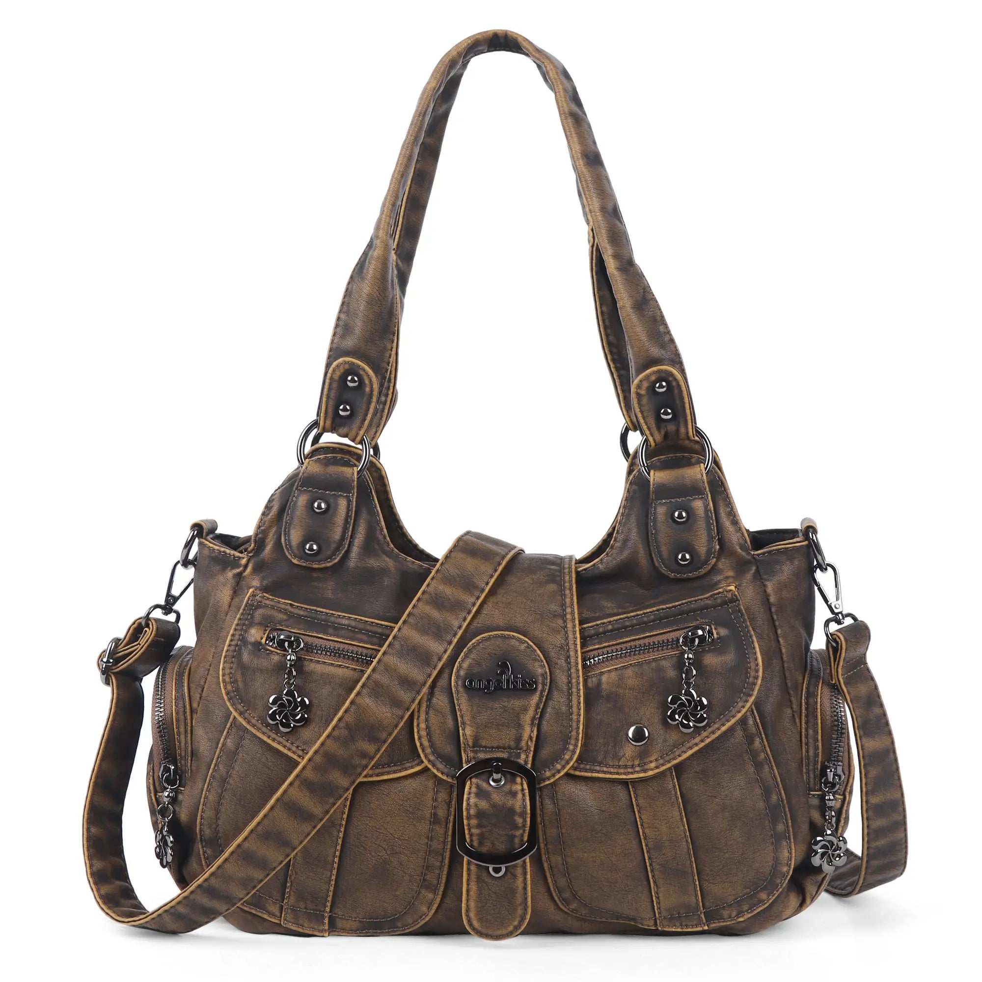 Bolso hobo retro multicompartimentos de gran capacidad para mujer | Bolso Angel Kiss