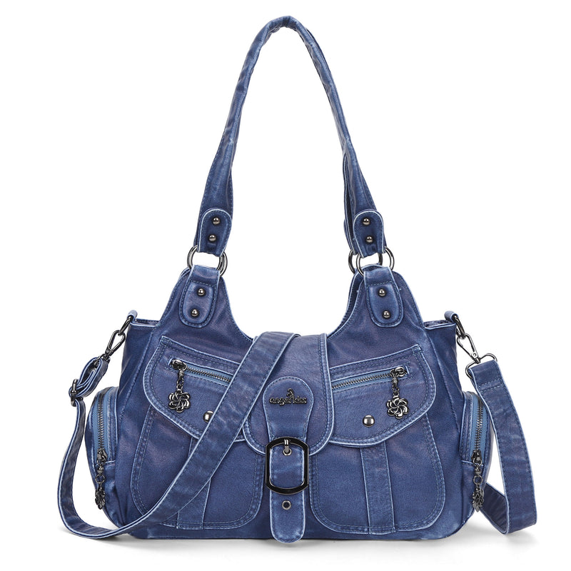 Women's retro fashion multi-compartment large capacity hobo bag | angel kiss bag