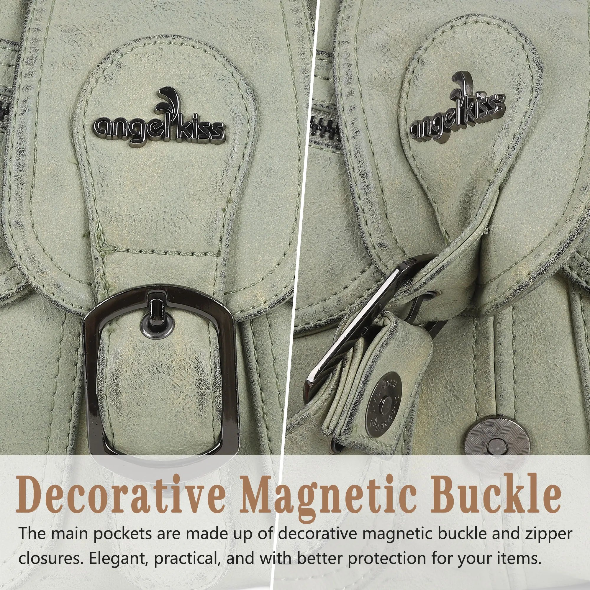 Vintage-Inspired Designer Women’s Shoulder Bag – Multi-Pocket, Functional, Adjustable Strap, Available in Multiple Colors
