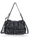 Trendy Multi-Pocket Denim Shoulder/handbag/tote bag