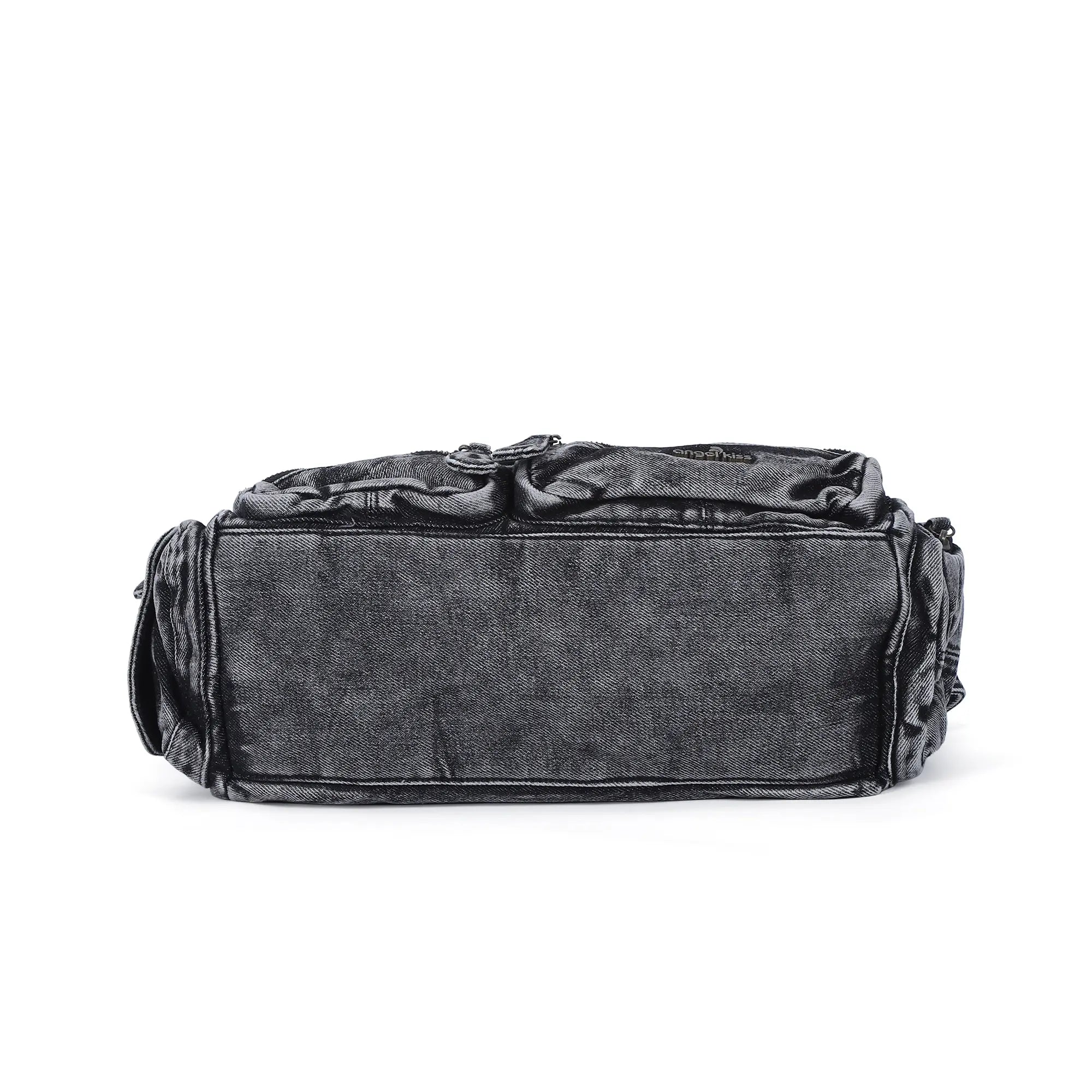 Trendy Multi-Pocket Denim Shoulder/handbag/tote bag