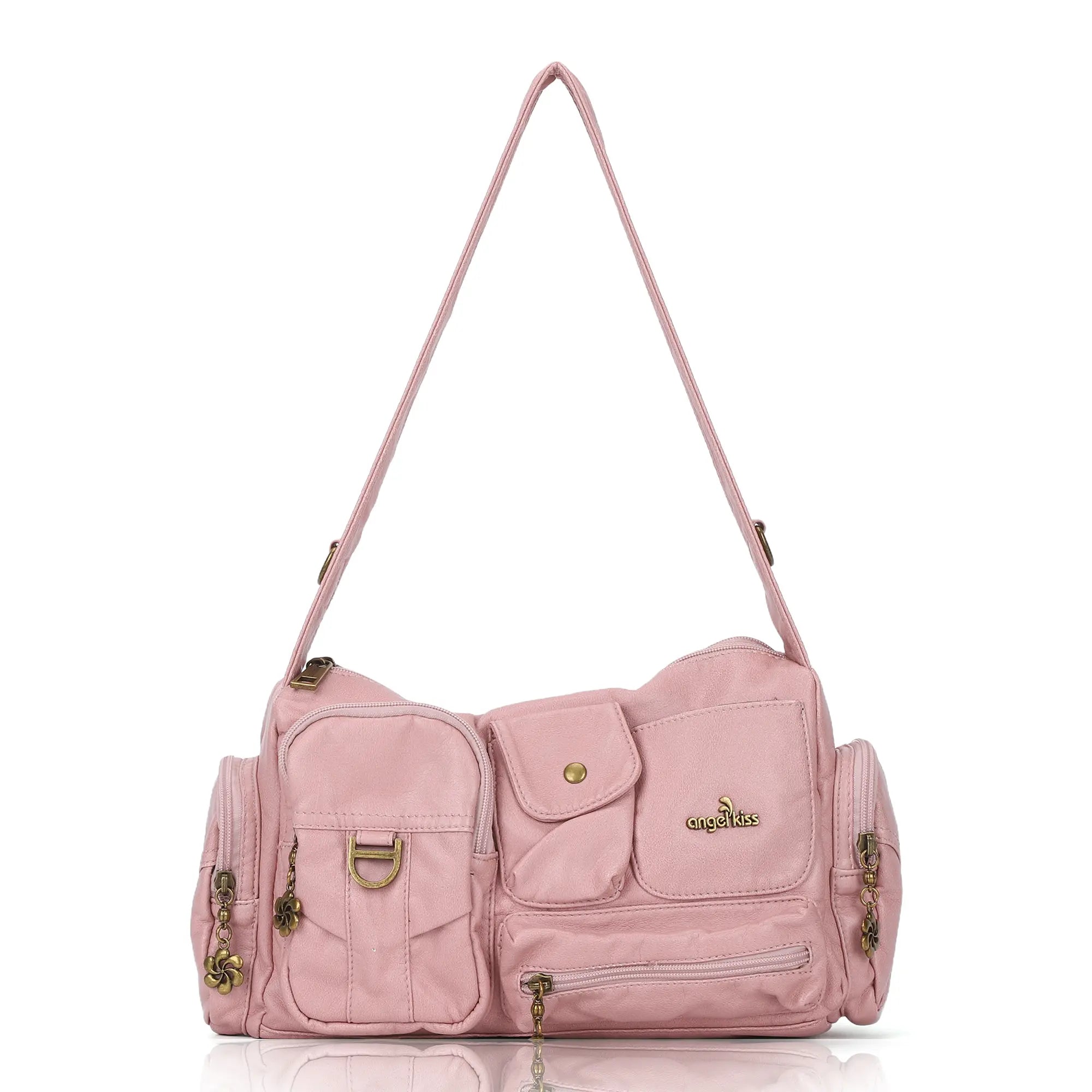 European Washed Denim Tote – 3-in-1 Handbag, Shoulder Bag &amp; Wallet