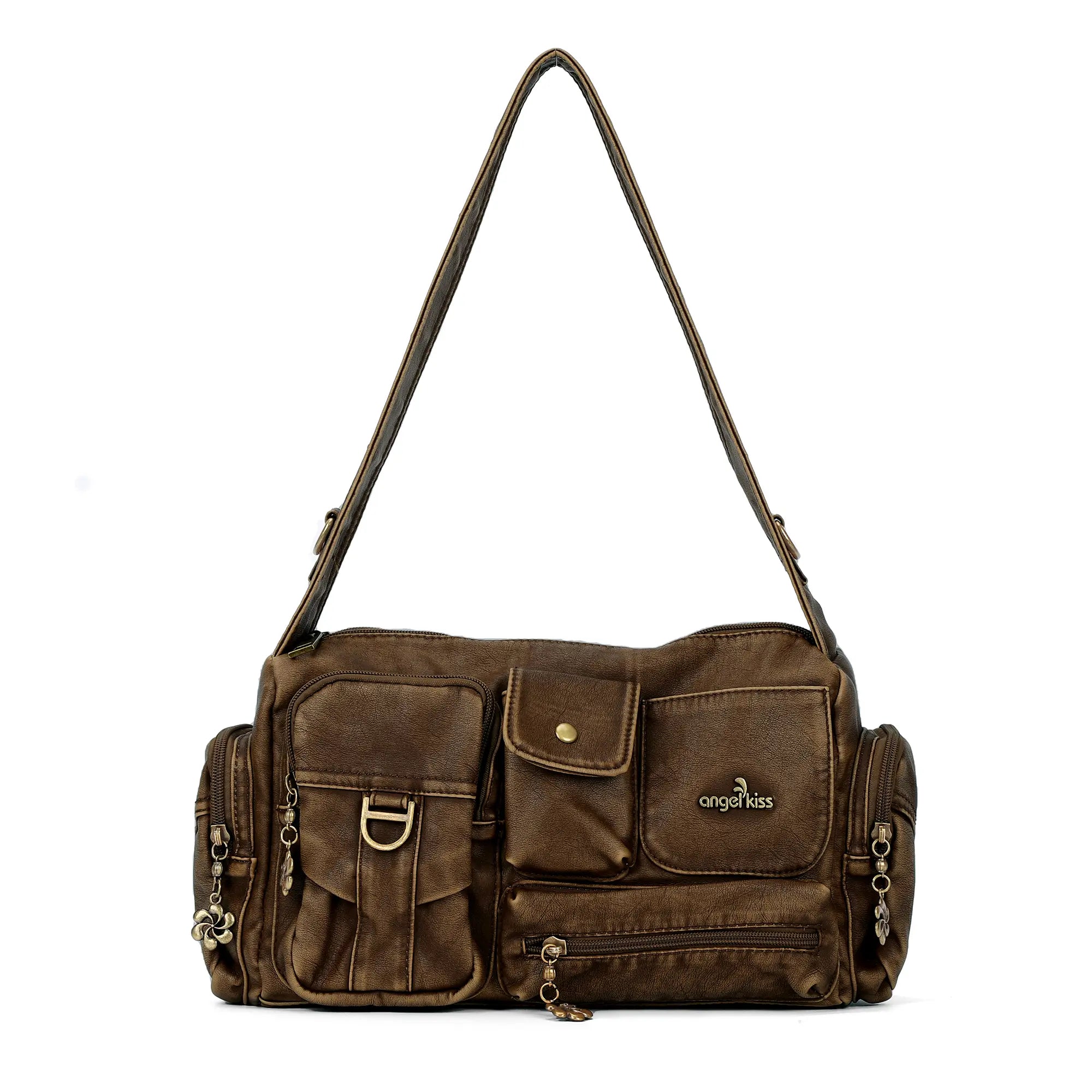 European Washed Denim Tote – 3-in-1 Handbag, Shoulder Bag &amp; Wallet