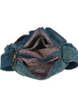 European Washed Denim Tote – 3-in-1 Handbag, Shoulder Bag & Wallet