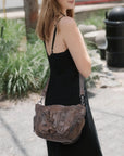 Classic Multi-Color Drawstring Rivet Vintage Shoulder Crossbody Bag