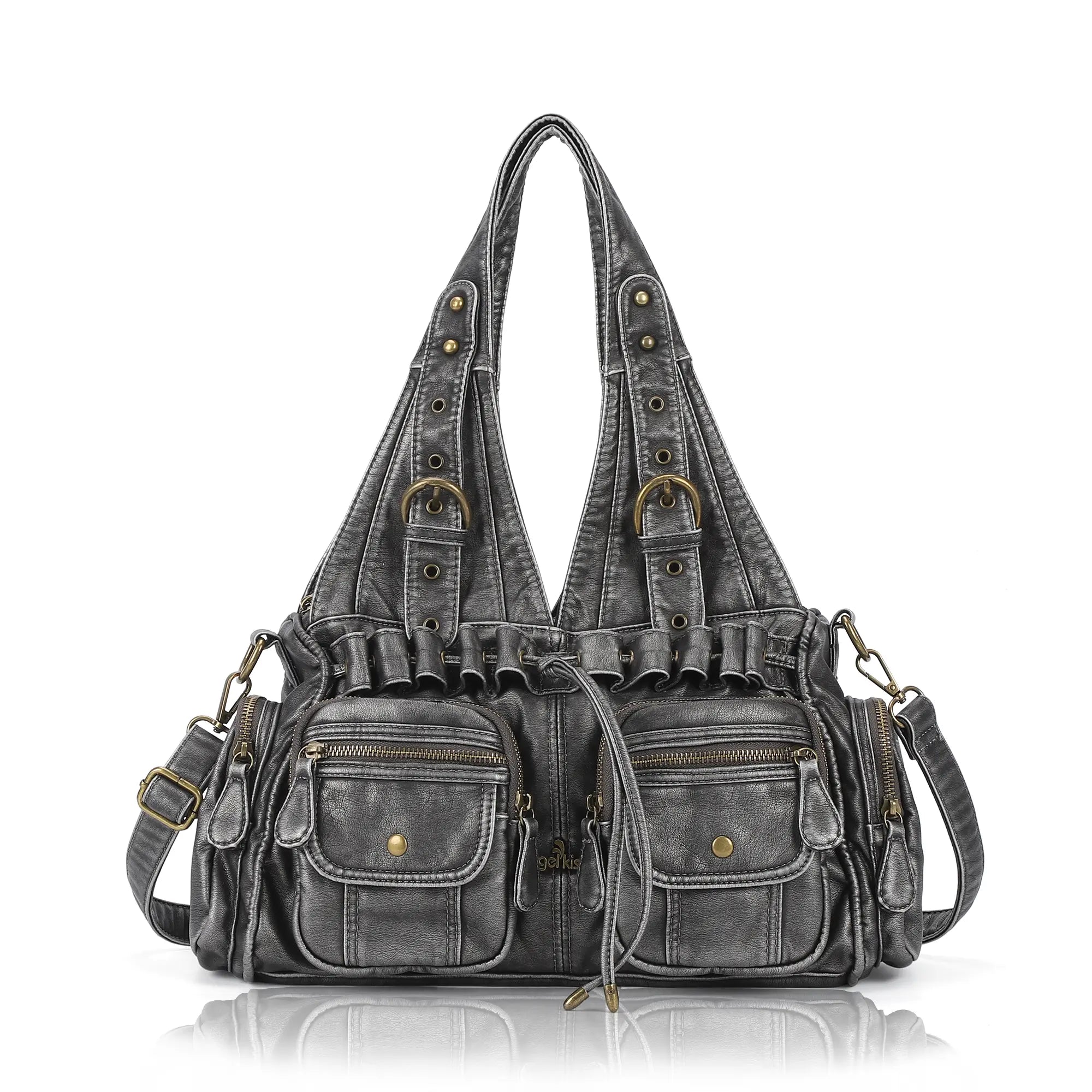 Retro Soft PU Work Shoulder Bag