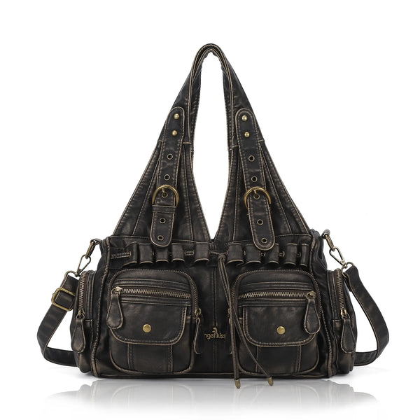 Retro Soft PU Work Shoulder Bag