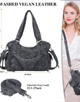 Vintage Textured Vegan Leather Bag – Subtle Luxury
