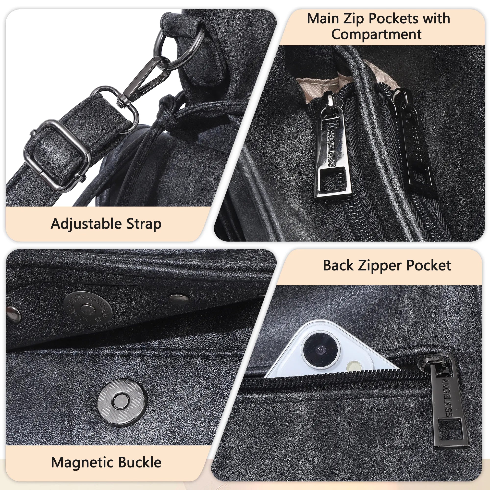 Retro Trend Patchwork Leopard Print Vegan Leather Shoulder Tote Bag