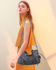 Vintage Textured Vegan Leather Bag – Subtle Luxury