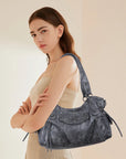Vintage Textured Vegan Leather Bag – Subtle Luxury