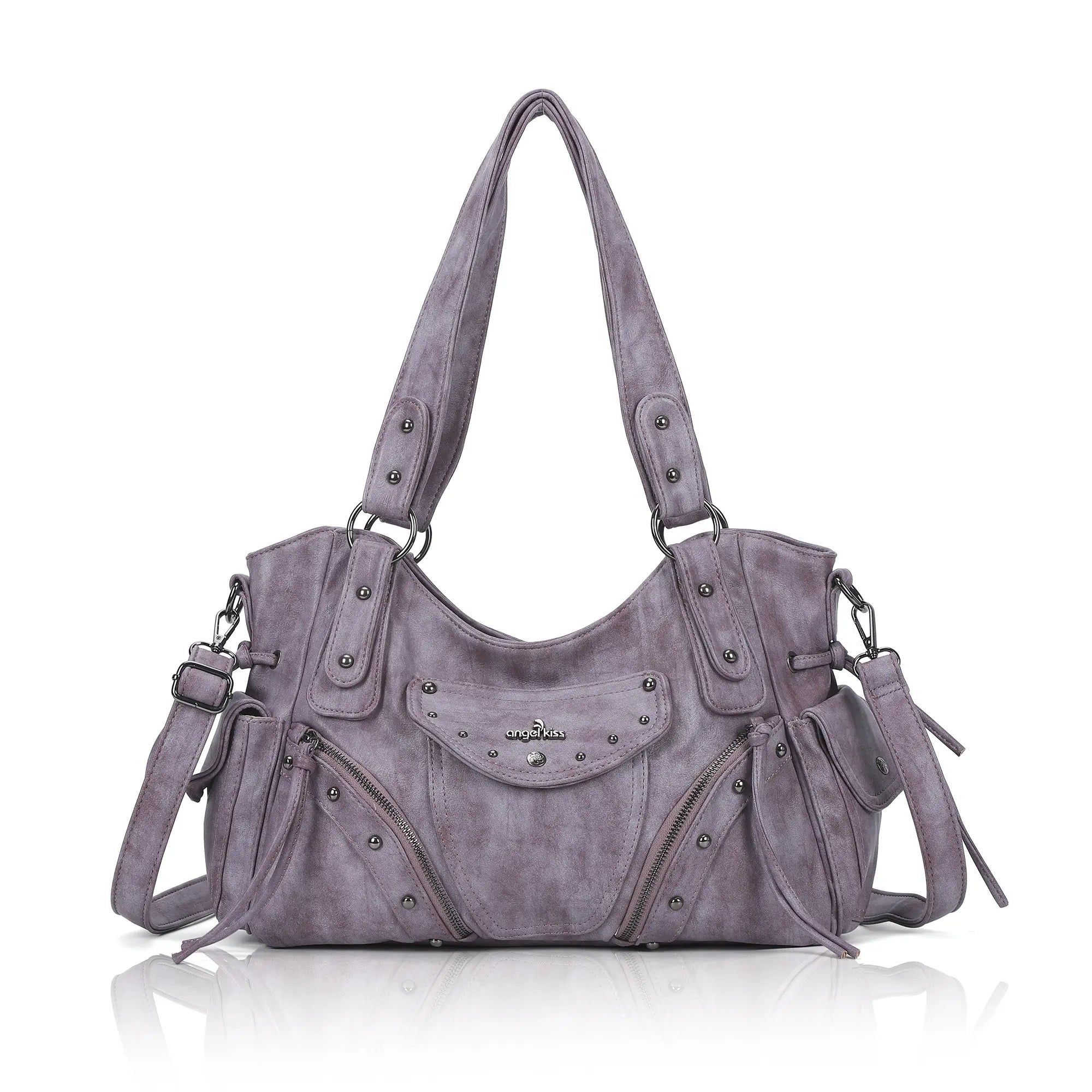 Vintage Textured Vegan Leather Bag – Subtle Luxury