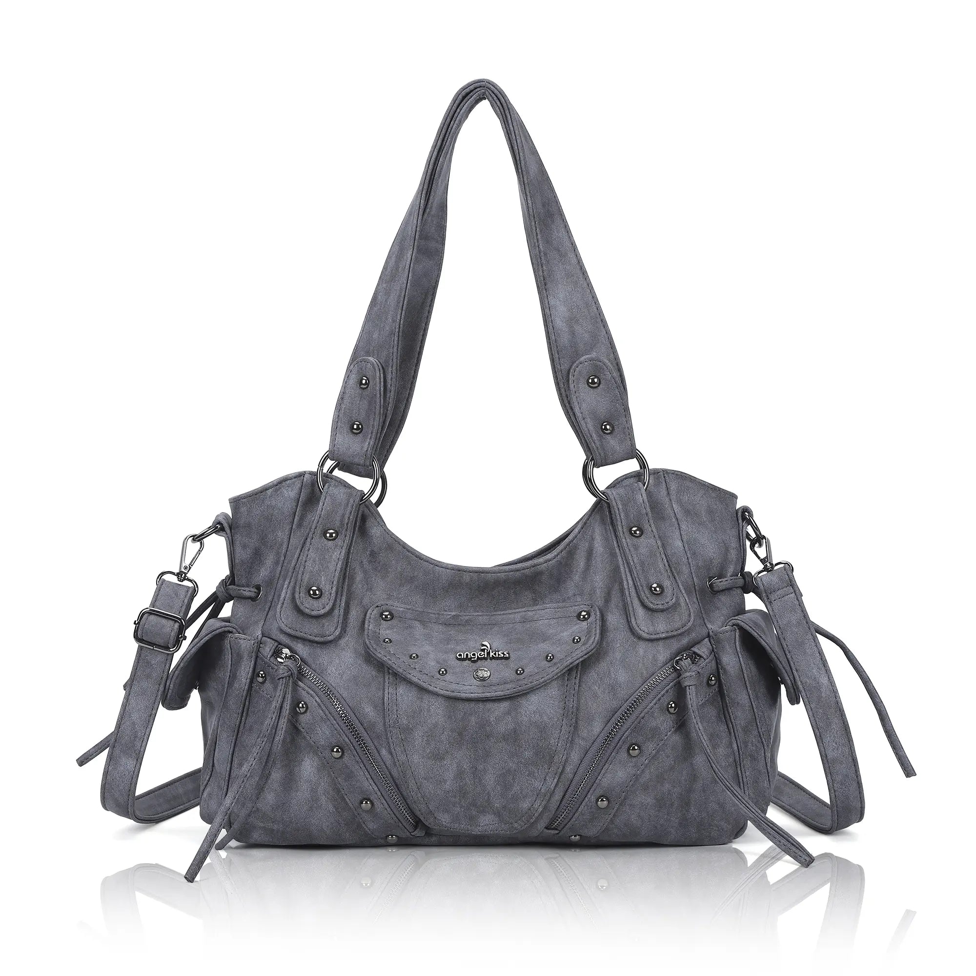 Vintage Textured Vegan Leather Bag – Subtle Luxury