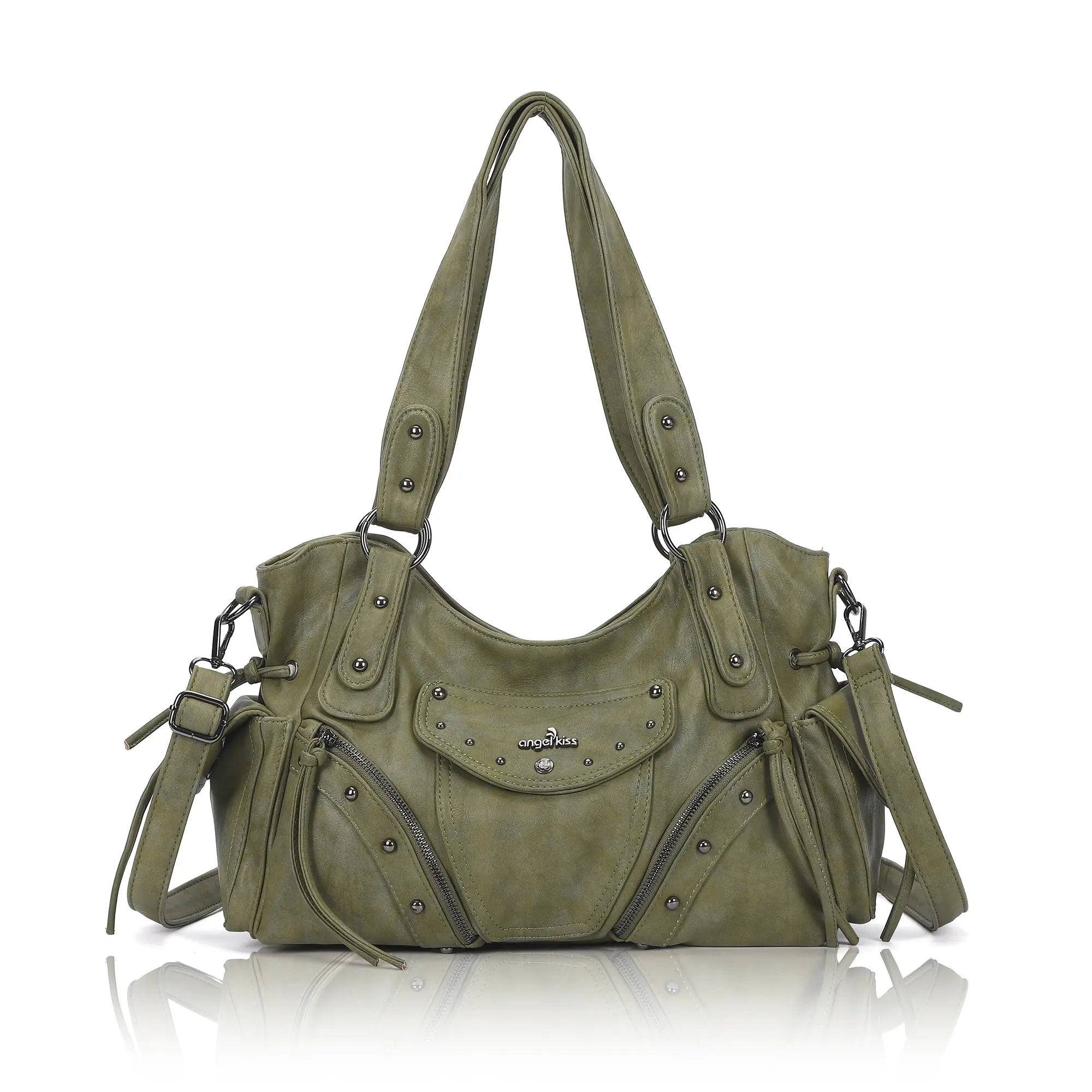 Vintage Textured Vegan Leather Bag – Subtle Luxury