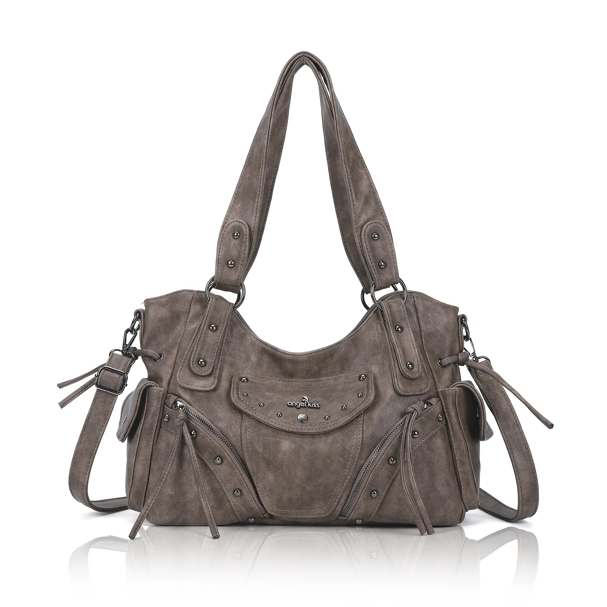 Vintage Textured Vegan Leather Bag – Subtle Luxury