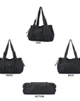 Angelkiss Women’s Vegan Leather Handbag – Soft Large Shoulder Bag with Multi Pockets & Durable Zipper Closure
