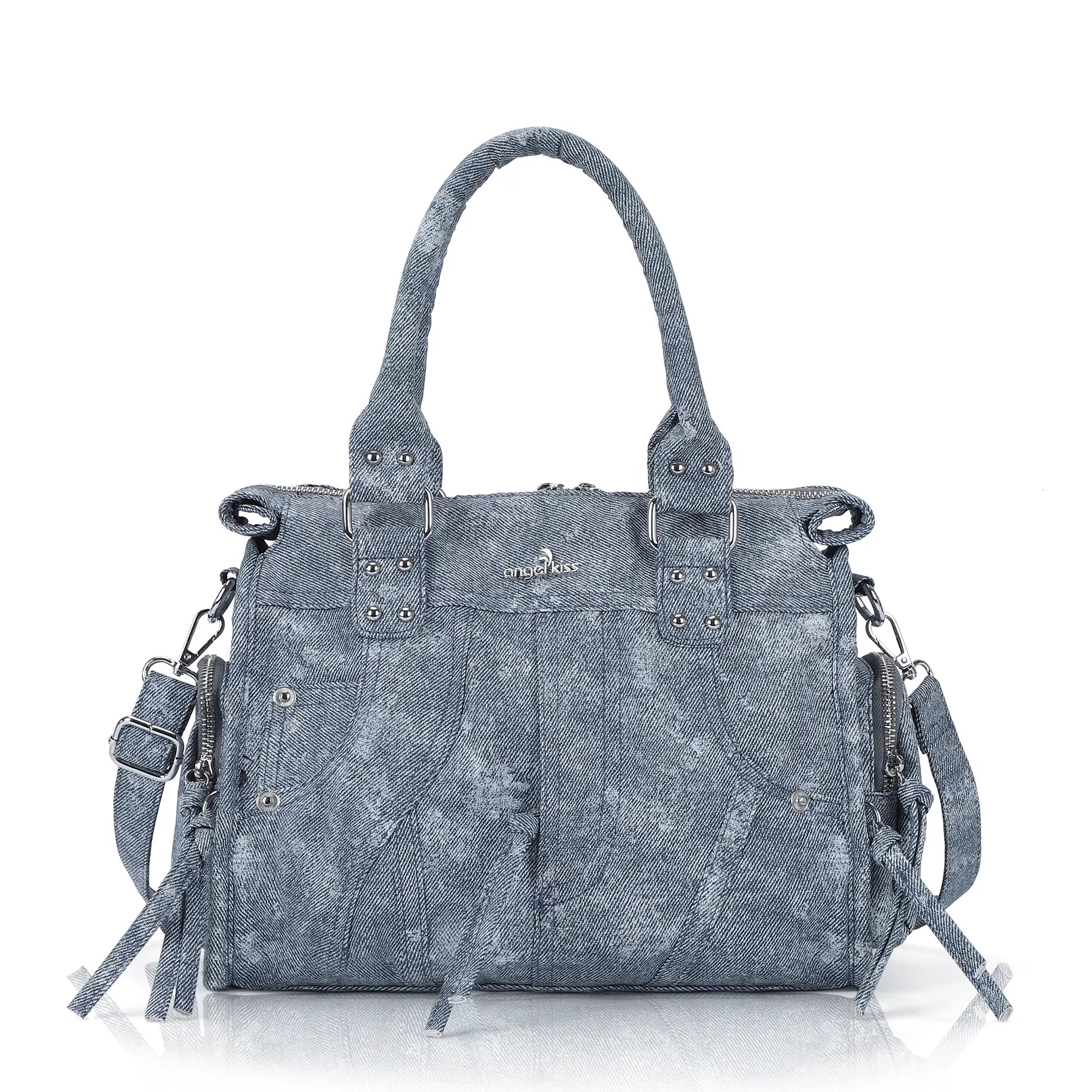 Minimalist Fashion Printed Vegan Leather Shoulder Tote