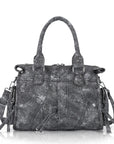 Minimalist Fashion Printed Vegan Leather Shoulder Tote