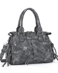 Minimalist Fashion Printed Vegan Leather Shoulder Tote
