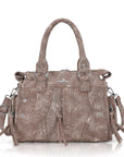 Minimalist Fashion Printed Vegan Leather Shoulder Tote