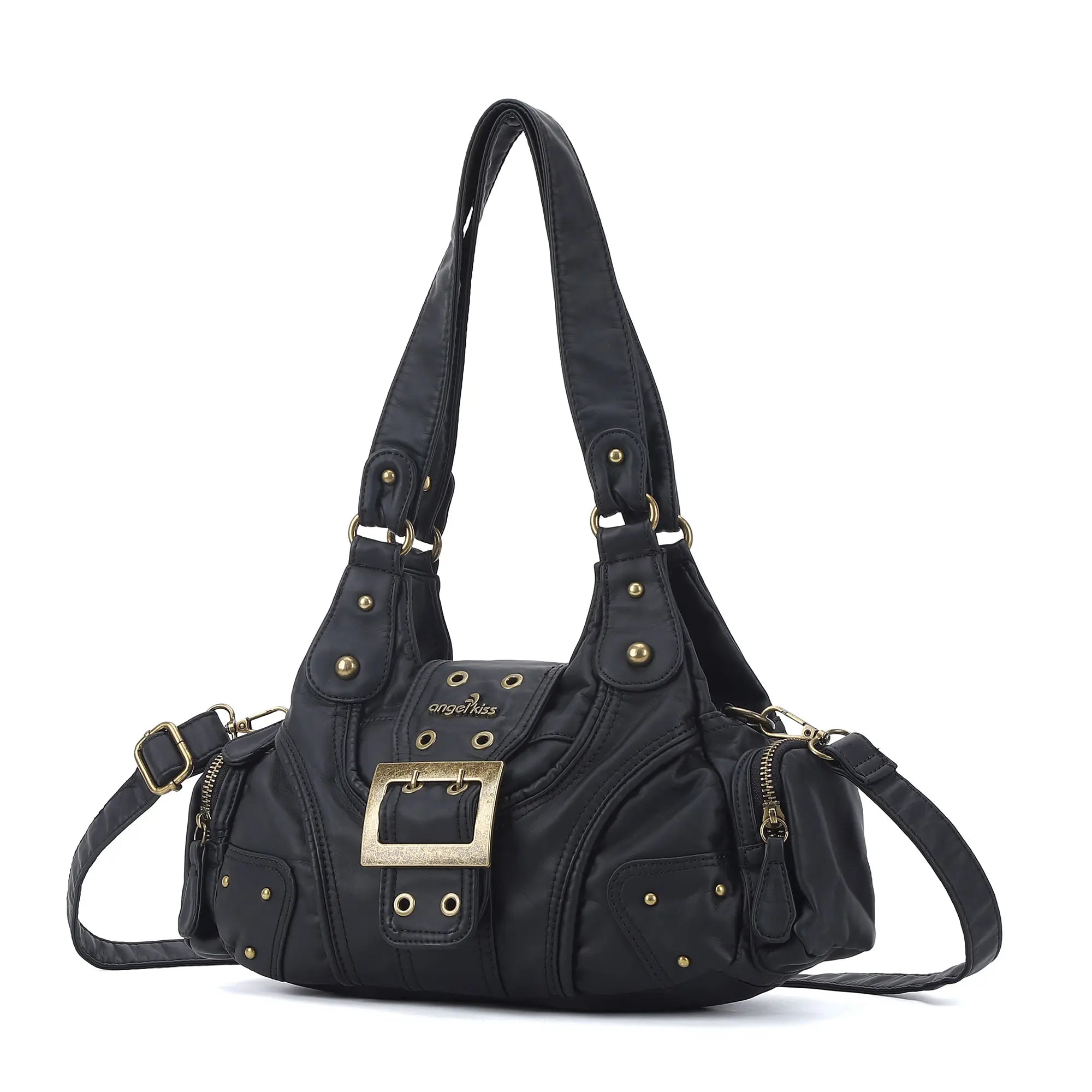 Retro Trend Patchwork Leopard Print Vegan Leather Shoulder Tote Bag