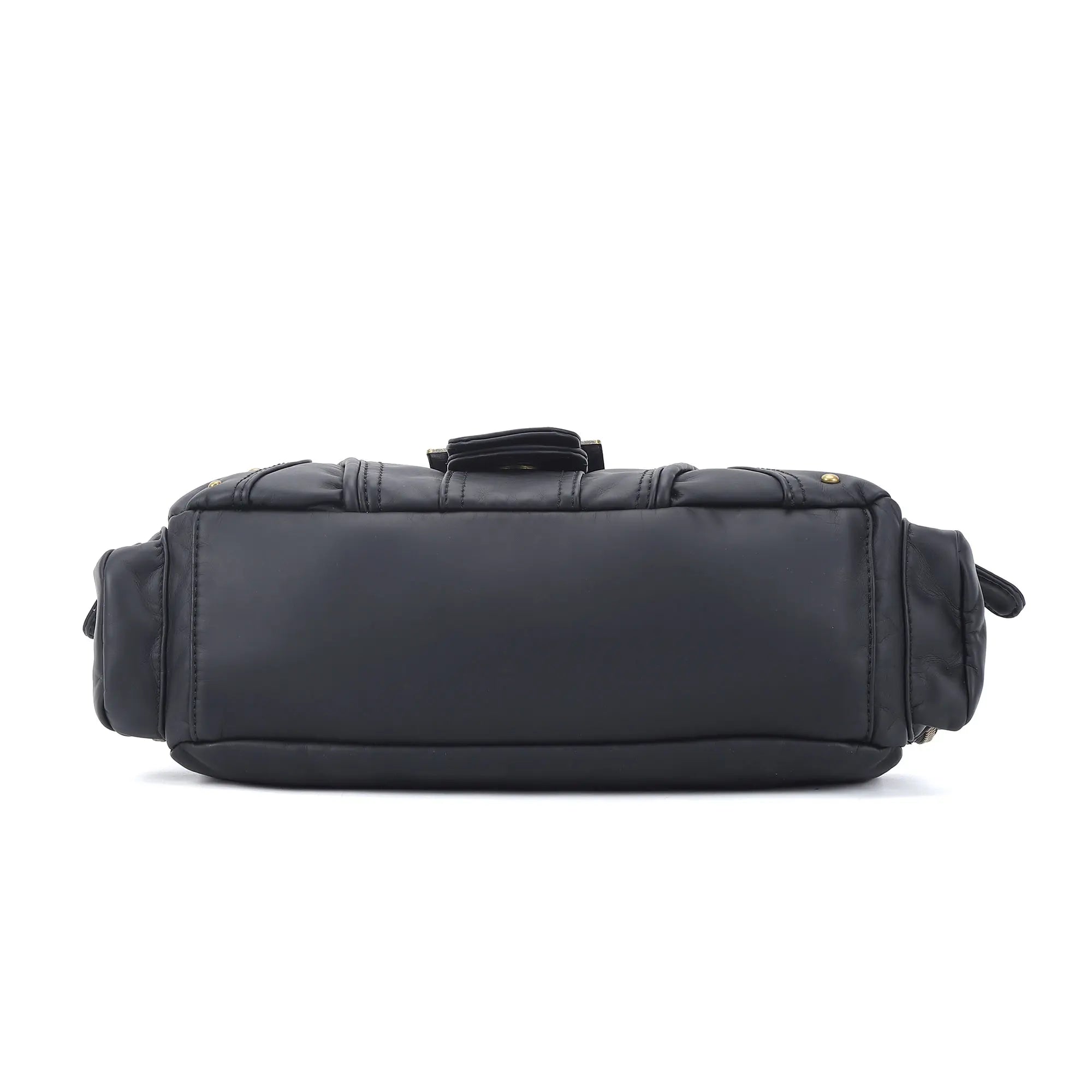 Retro Trend Patchwork Leopard Print Vegan Leather Shoulder Tote Bag