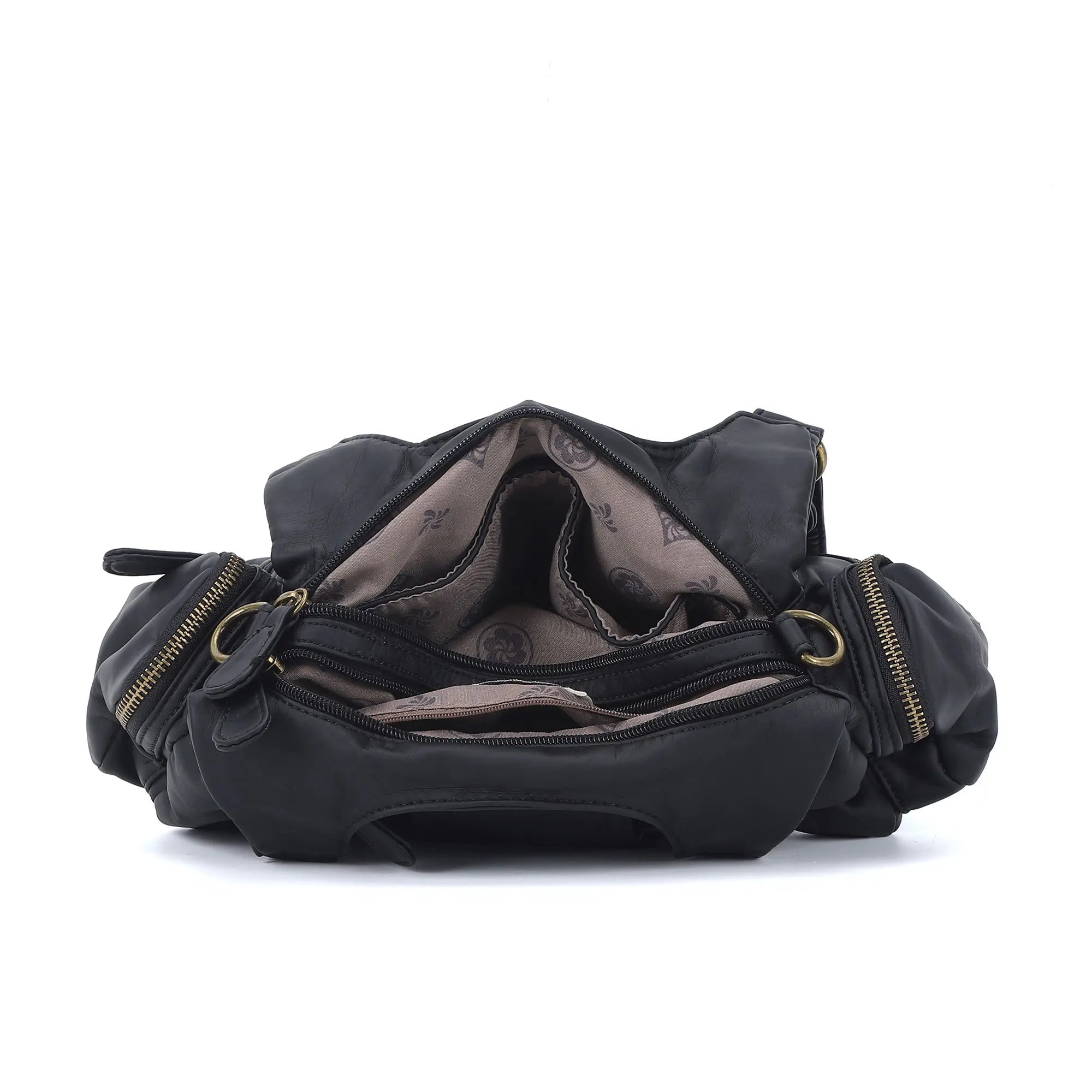 Retro Trend Patchwork Leopard Print Vegan Leather Shoulder Tote Bag