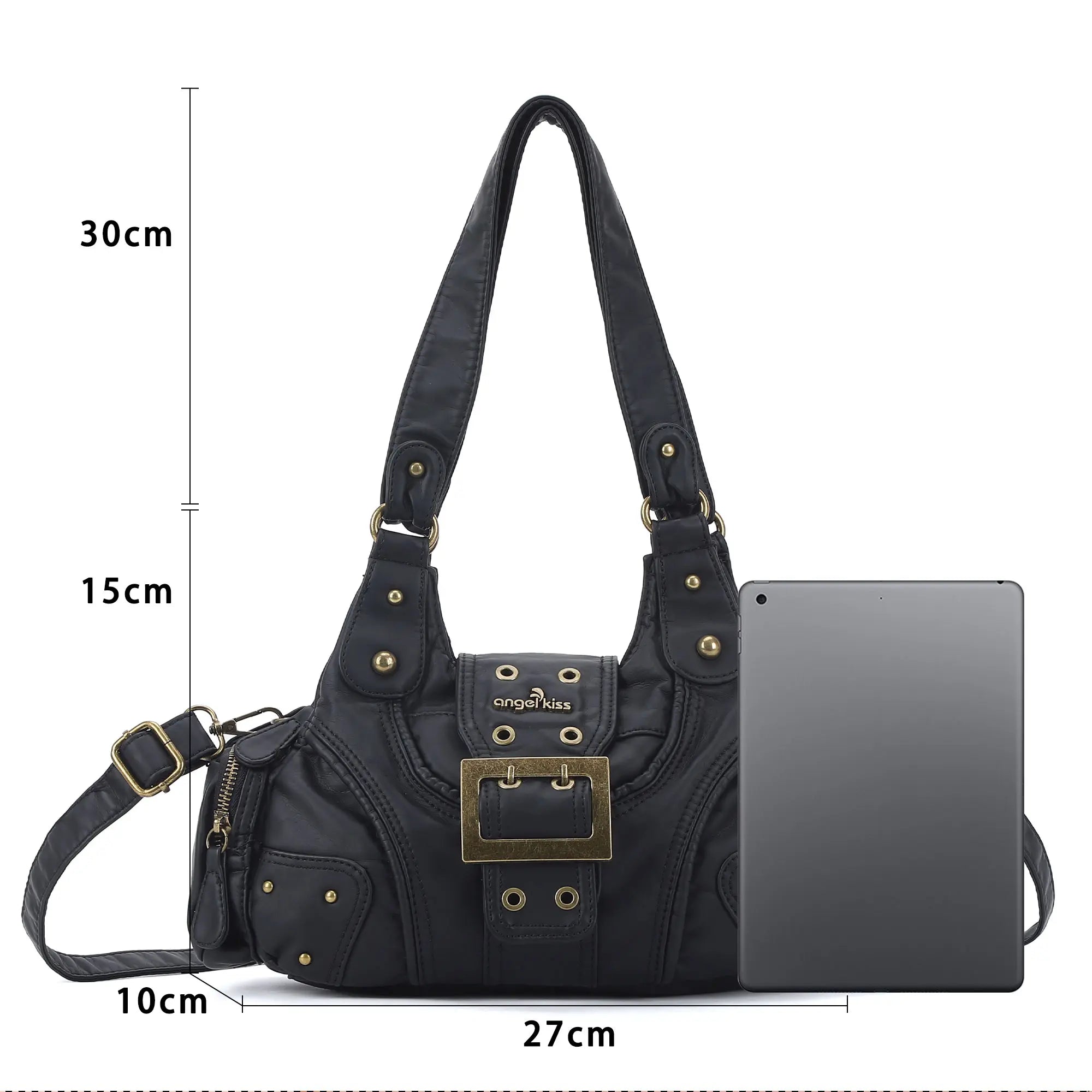 Retro Trend Patchwork Leopard Print Vegan Leather Shoulder Tote Bag