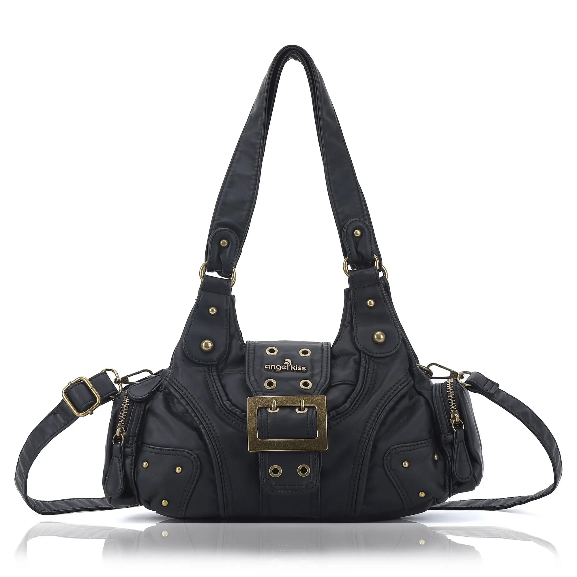 Retro Trend Patchwork Leopard Print Vegan Leather Shoulder Tote Bag