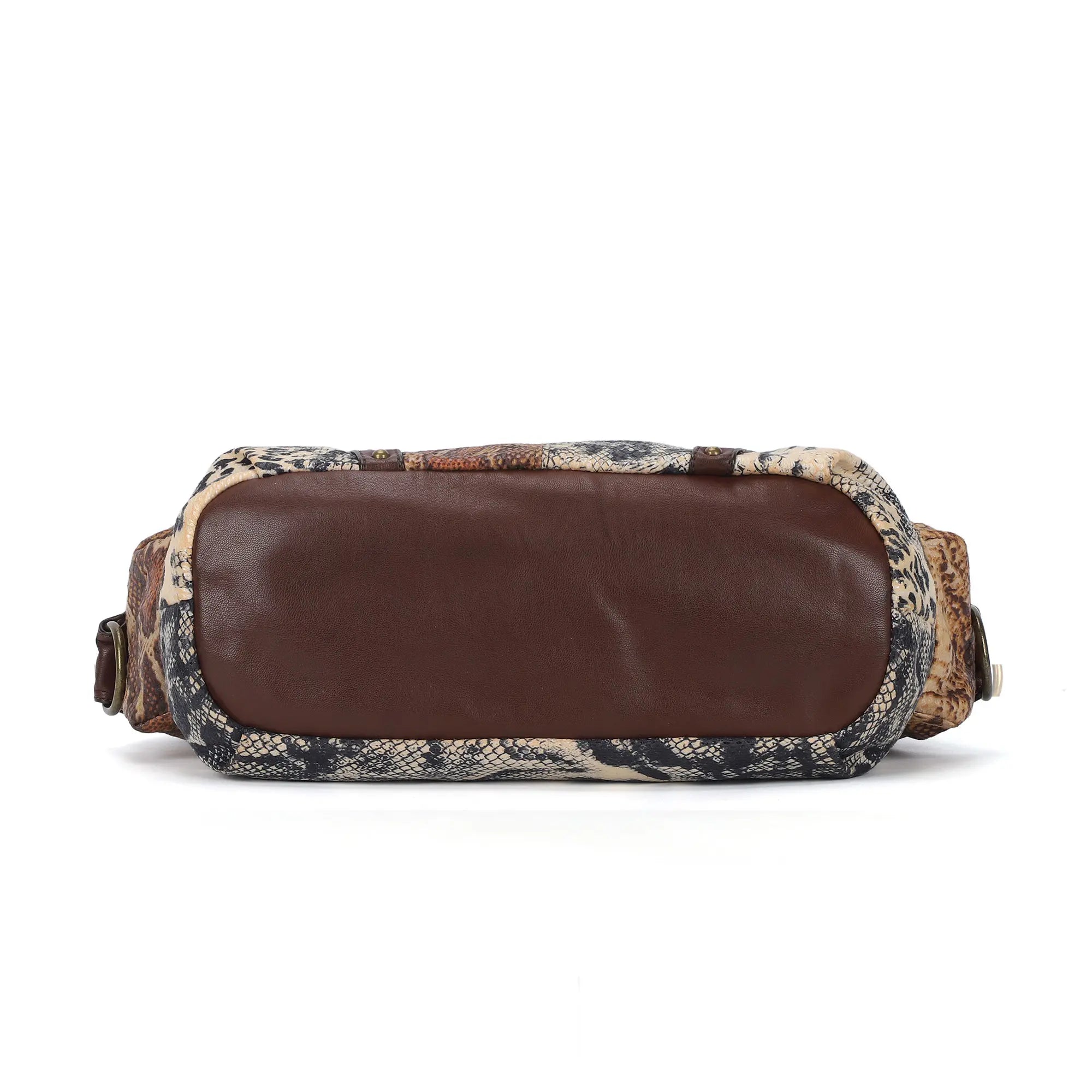 Modern Trendy Vintage Vegan Leather Hobo Tote Shoulder Bag