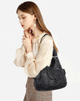 Vintage Slouchy Moto Shoulder Purse