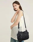 Vintage Slouchy Moto Shoulder Purse