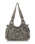 Vintage Slouchy Moto Shoulder Purse