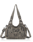 Vintage Slouchy Moto Shoulder Purse
