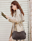 Vintage Slouchy Moto Shoulder Purse