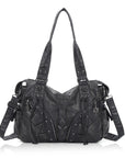 Shoulder Bag – Vintage Multi-Pocket Slouchy Design