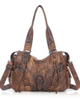 Shoulder Bag – Vintage Multi-Pocket Slouchy Design