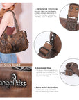 Shoulder Bag – Vintage Multi-Pocket Slouchy Design