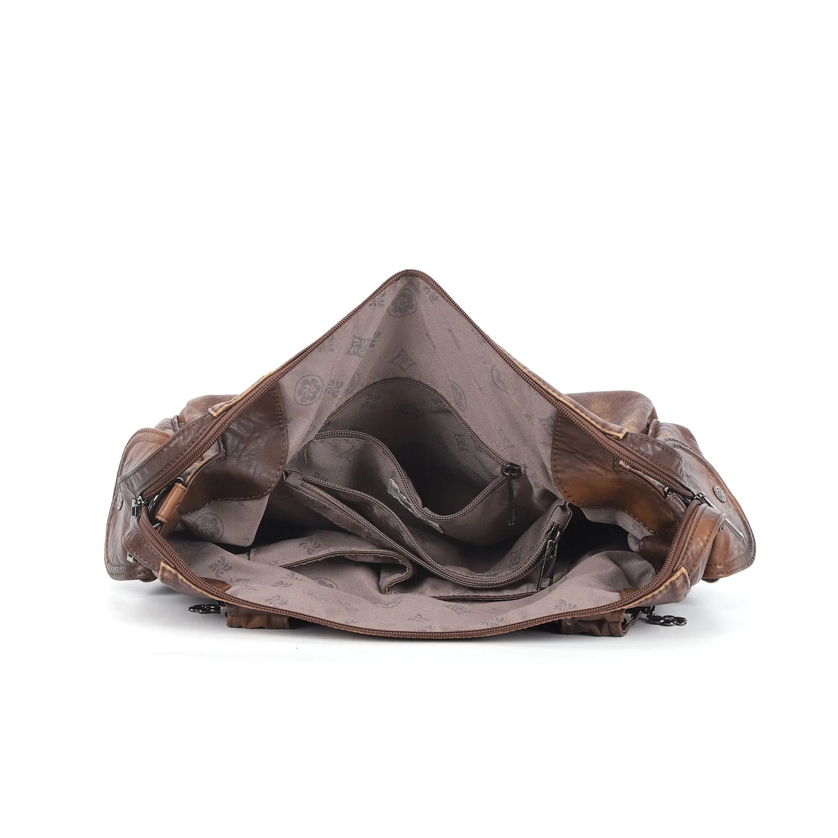 Shoulder Bag – Vintage Multi-Pocket Slouchy Design
