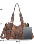 Shoulder Bag – Vintage Multi-Pocket Slouchy Design