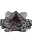 Tie-Dye Hobo Shoulder Bag with Rivet Strap Details