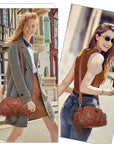 Retro waterproof convenient shopping shoulder bag