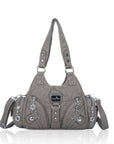 Retro tie-dye adjustable chic shopping tote