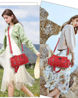 Retro tie-dye adjustable chic shopping tote