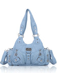 Retro tie-dye adjustable chic shopping tote