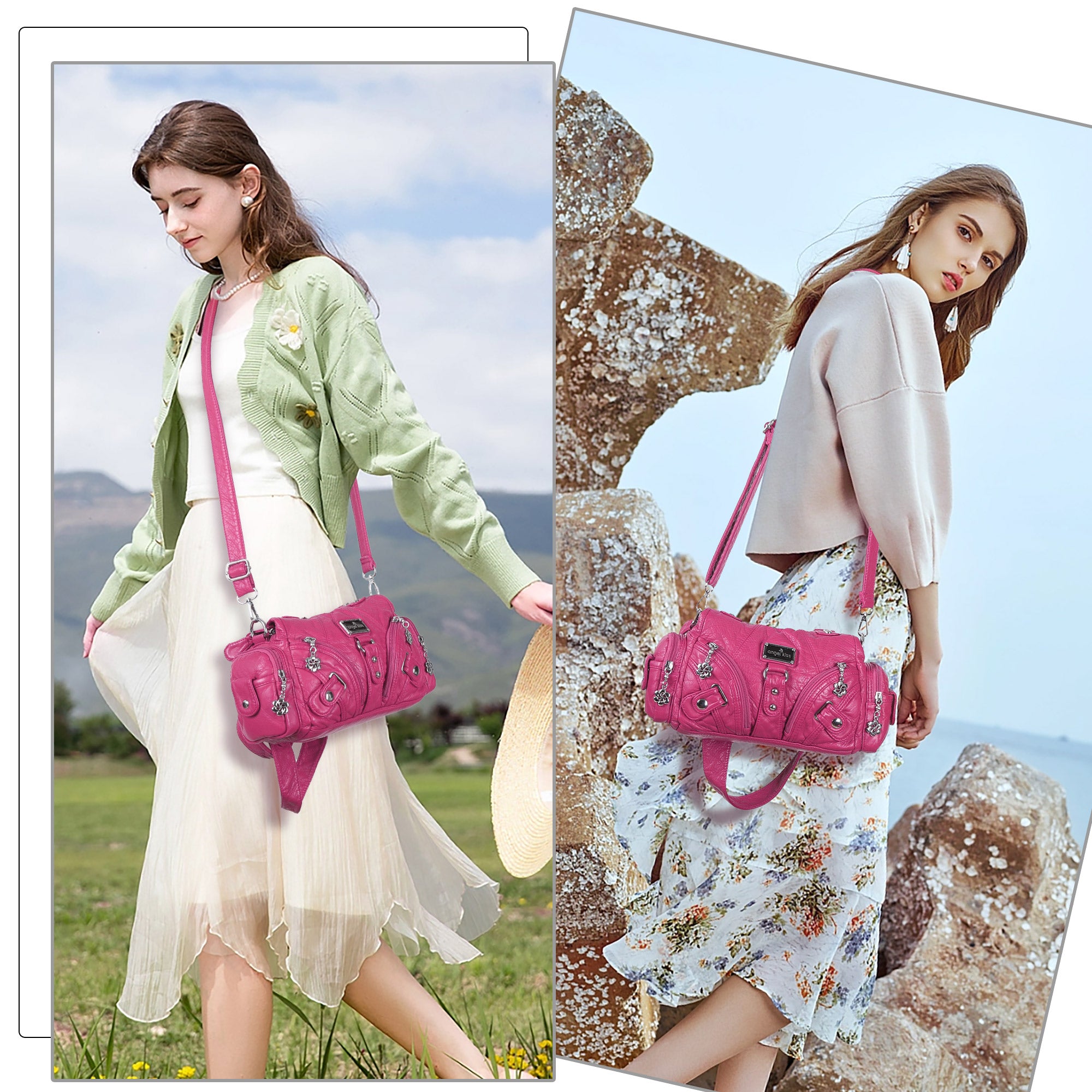 Retro waterproof convenient shopping shoulder bag-Angelkiss Bag