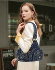 Vintage Denim Crossbody Wallet & Pures