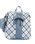 fashion plaid daily lightweight backpack