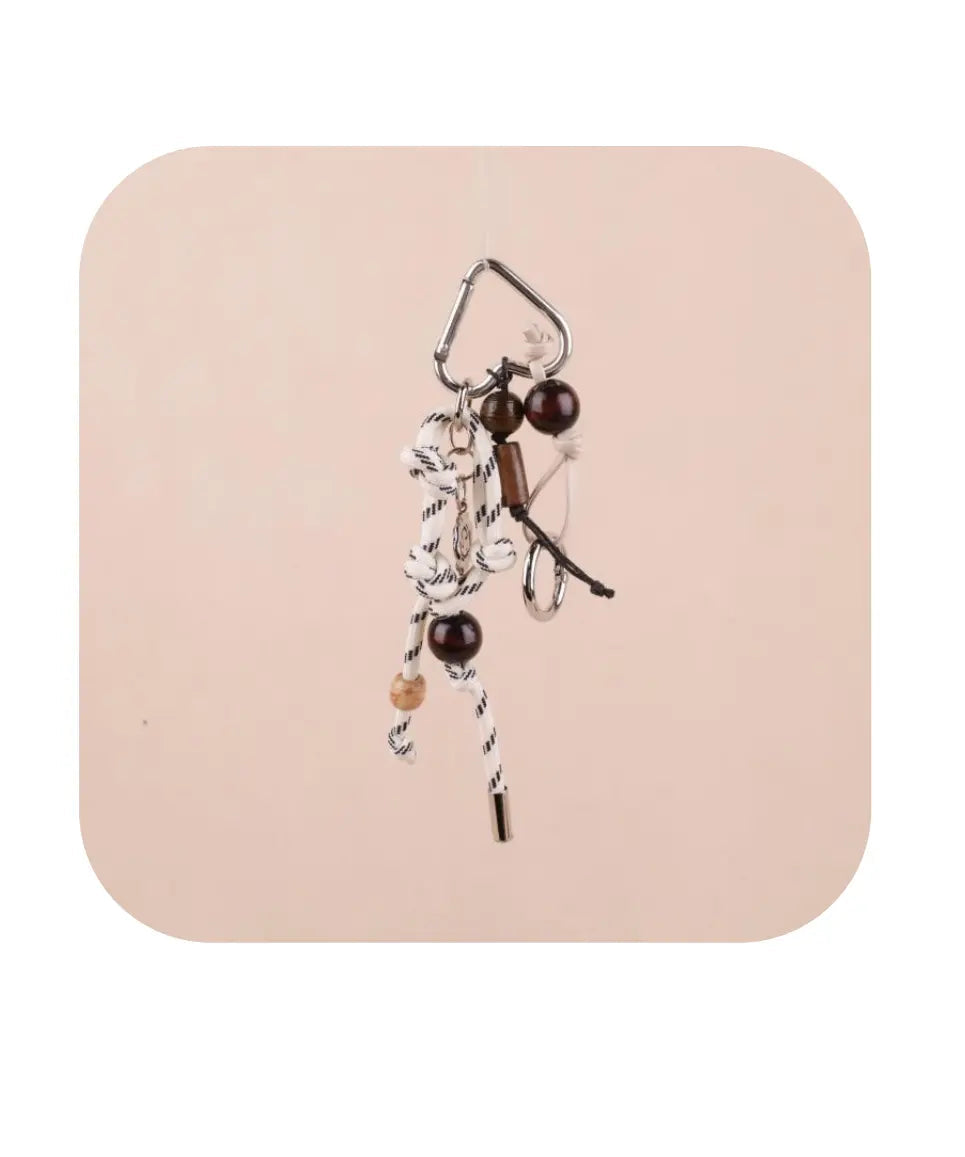 Tassel Beaded Bag Charm Keychai